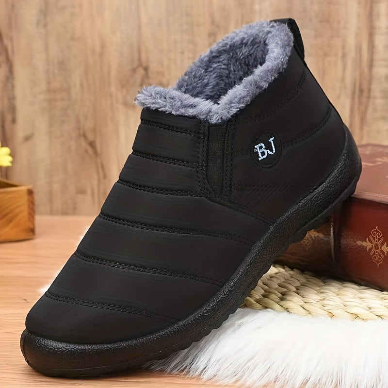 Warm Fleece Cozy Non-slip Snow Boots, Outdoor Hiking