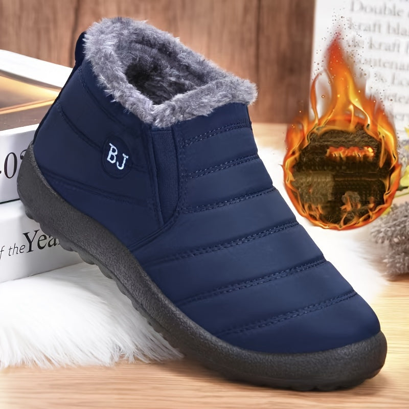 Warm Fleece Cozy Non-slip Snow Boots, Outdoor Hiking