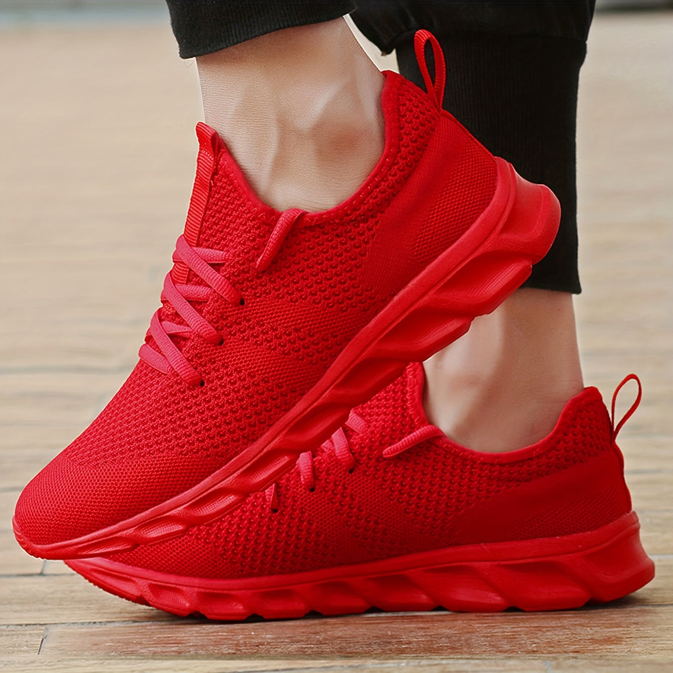 Breathable Lightweight Woven Running Shoes, Chinese New Year Gift