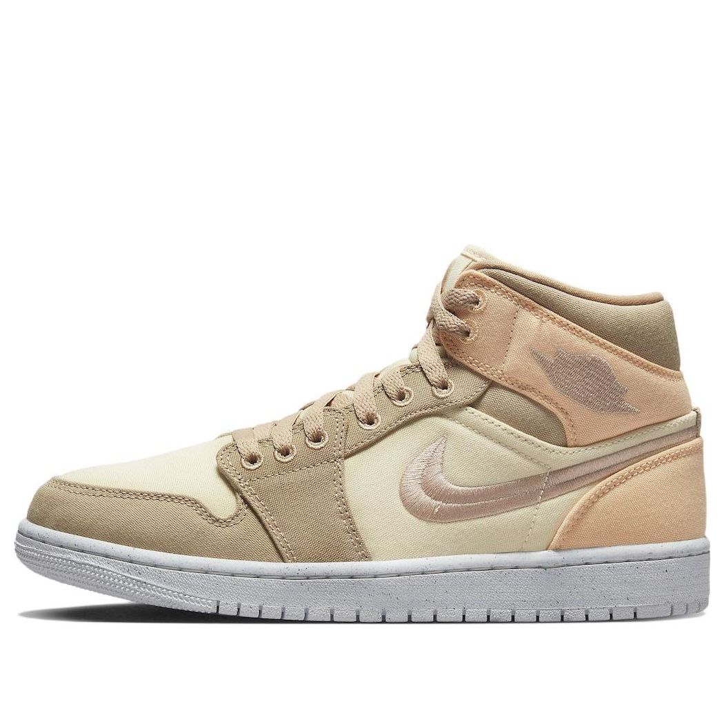 (WMNS) Air Jordan 1 Mid SE 'Canvas Khaki' DV0427-102 Vintage Sportswear